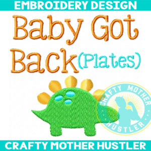 Baby Got Back Embroidery Design