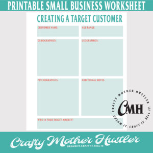 Creating a Target Audience Worksheet