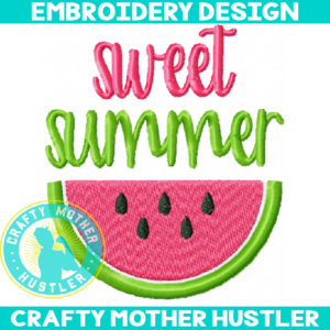 Sweet Summer Embroidery Design