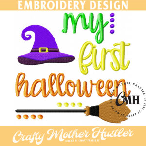 My First Halloween Embroidery Design