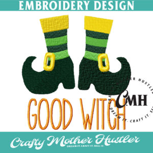 Good Witch Embroidery Design