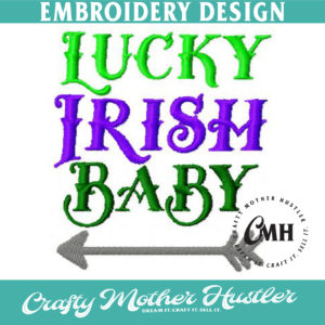 Lucky Irish Baby Embroidery Design