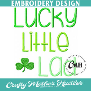 Lucky Little Lad Embroidery Design