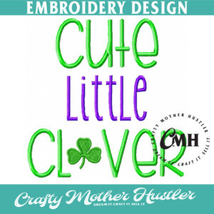 Cute Little Clover Embroidery Design