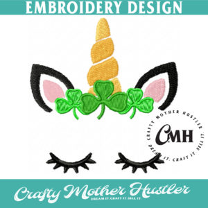 St Paddy Pony Embroidery Design