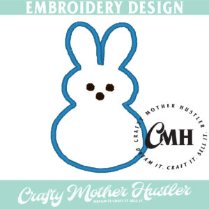 Marshmallow Bunny Applique