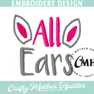 All Ears Applique Easter Embroidery Design