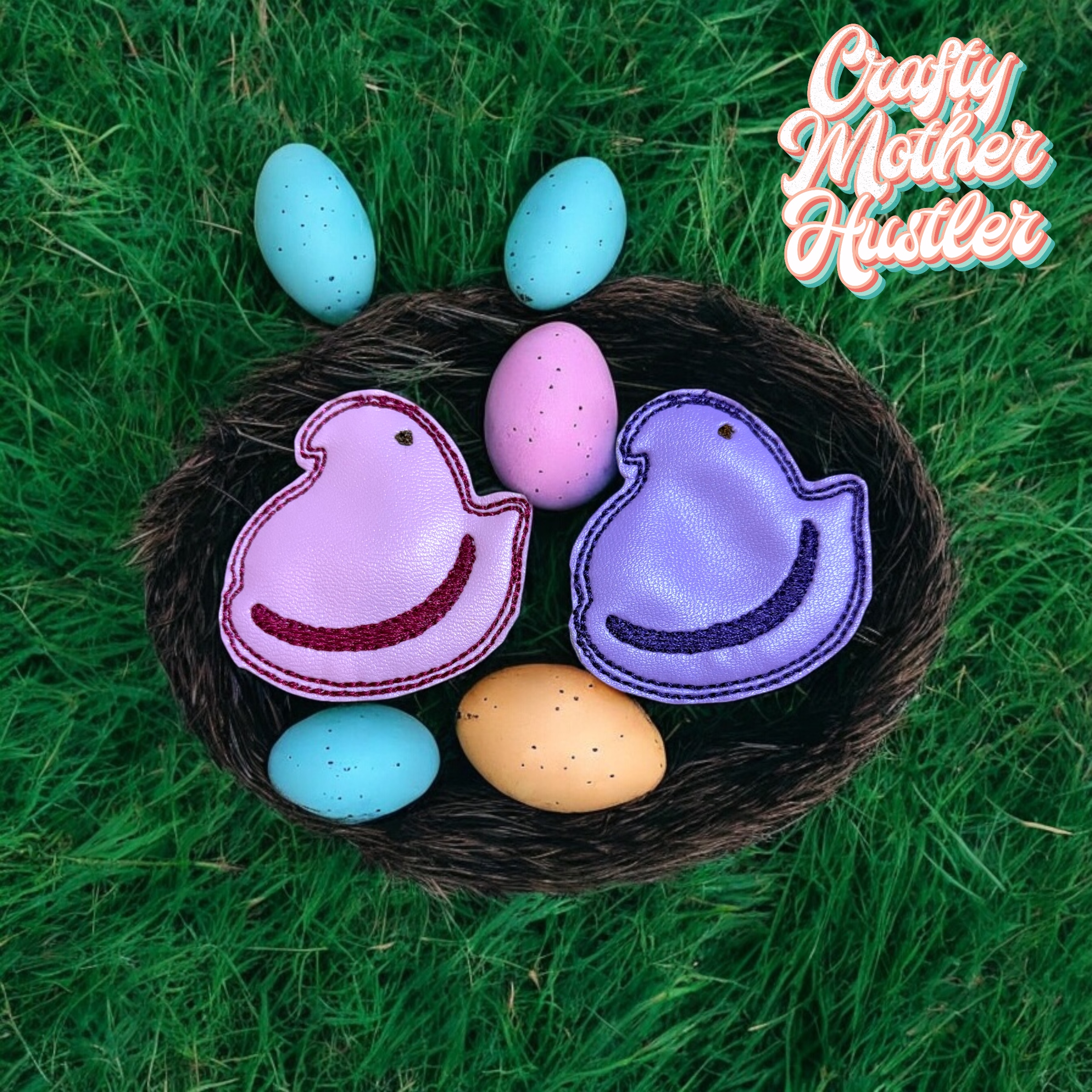 Marshmallow Bird Feltie, Easter Felties, In the Hoop