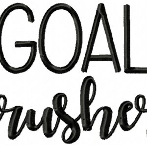 Goal Crusher Embroidery Design