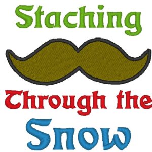 Staching Through the Snow Embroidery Design, Appliqué or Fill Stitch